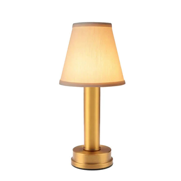 Serenoria Cordless Table Lamp – Brass Finish, 3-Stage Dimming, USB Rechargeable, 3000K Warm Light