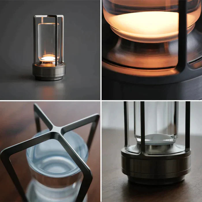 Serenoria Crystal Lantern Lamp – Rechargeable, Portable LED Light