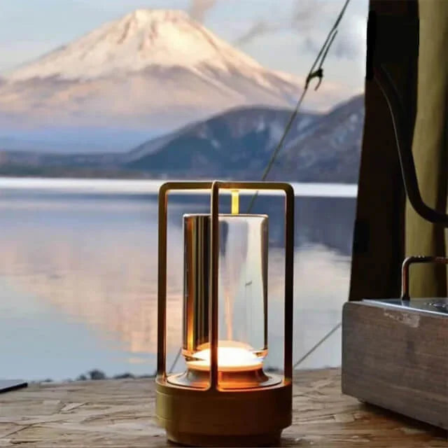 Serenoria Crystal Lantern Lamp – Rechargeable, Portable LED Light