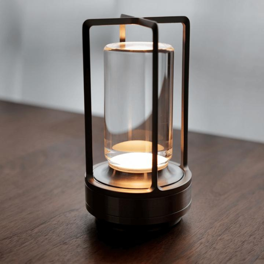 Serenoria Crystal Lantern Lamp – Rechargeable, Portable LED Light